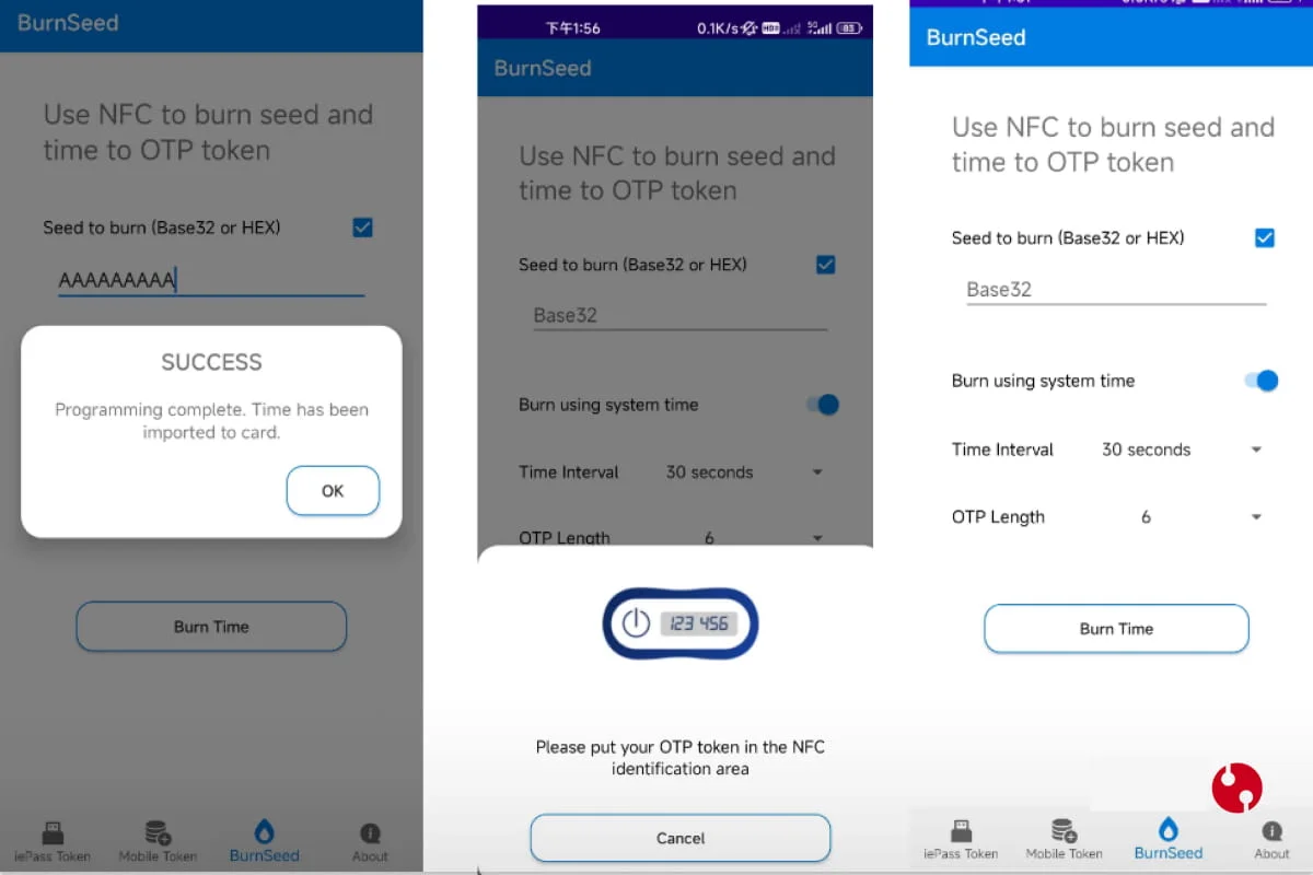 تنظیم طول OTP رمزیاب otp c200 NFC
