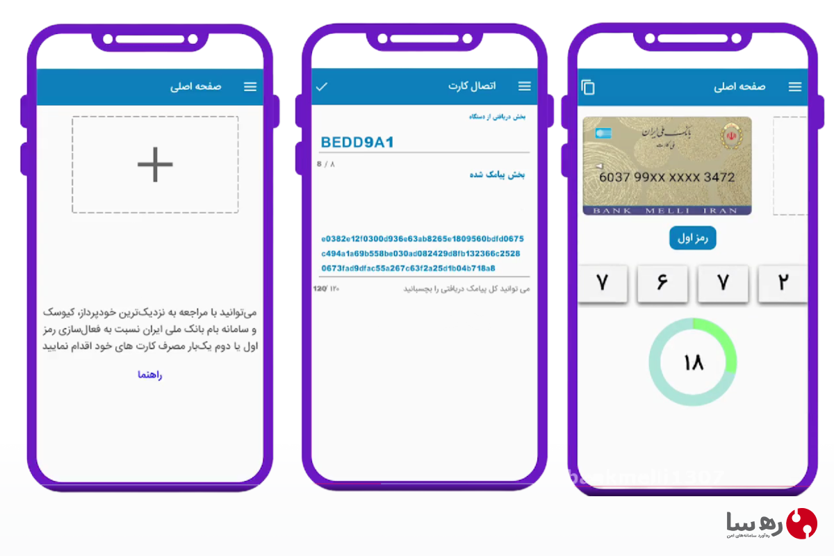 ادامه احراز هویت رمزبان بام بانک ملی