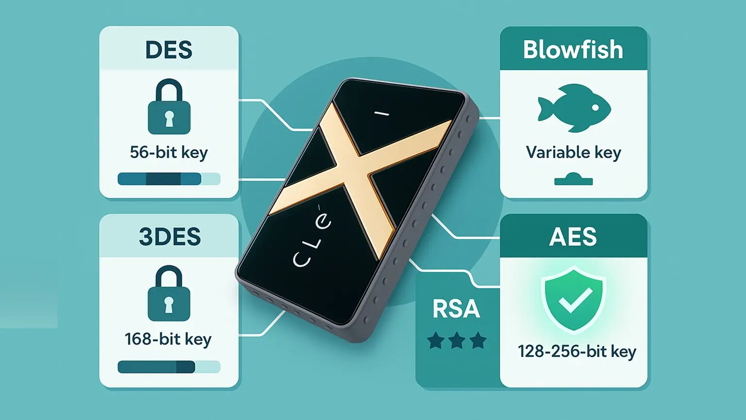 مقایسه انواع رمزنگاری در هارد SSD اکسترنال