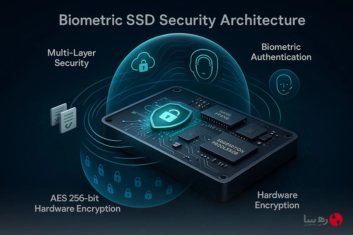 بازیابی اطلاعات SSD بیومتریک - نمایش لایه‌های امنیتی