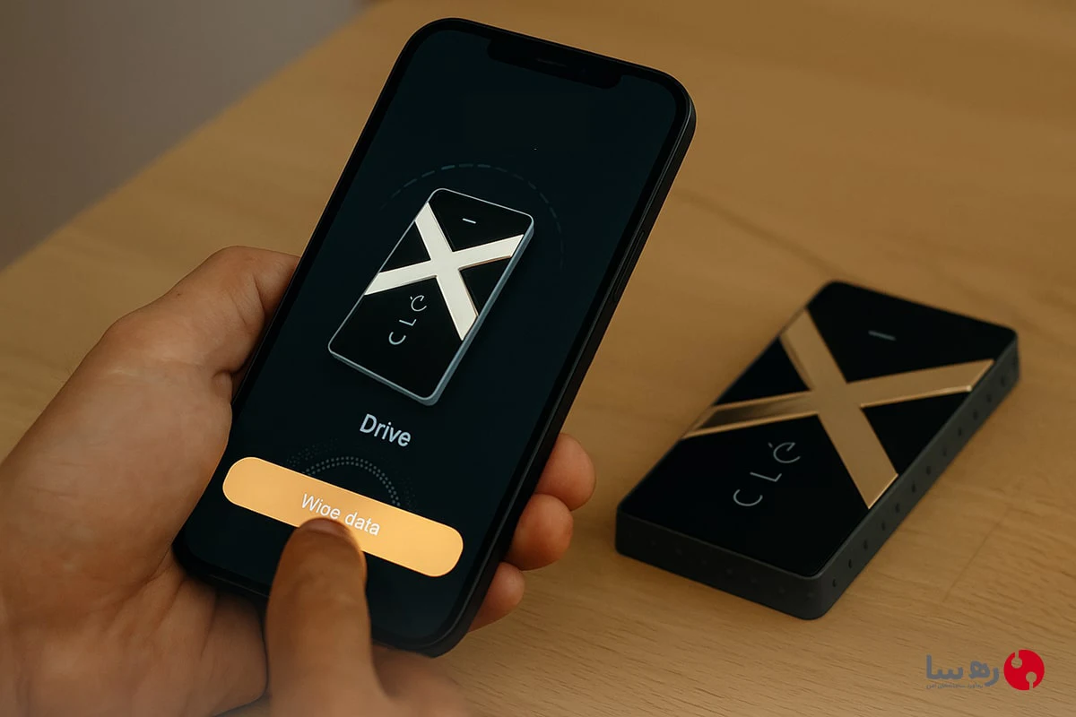 امنیت هارد اکسترنال رمزگذاری شده Clexi با قابلیت کنترل و حذف داده از راه دور