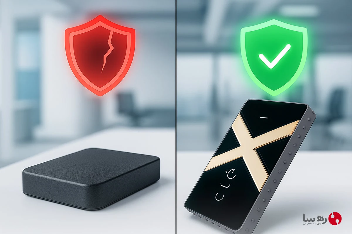مقایسه بکاپ گیری در SSD امن و معمولی با نمایش گرافیکی تفاوت امنیت
