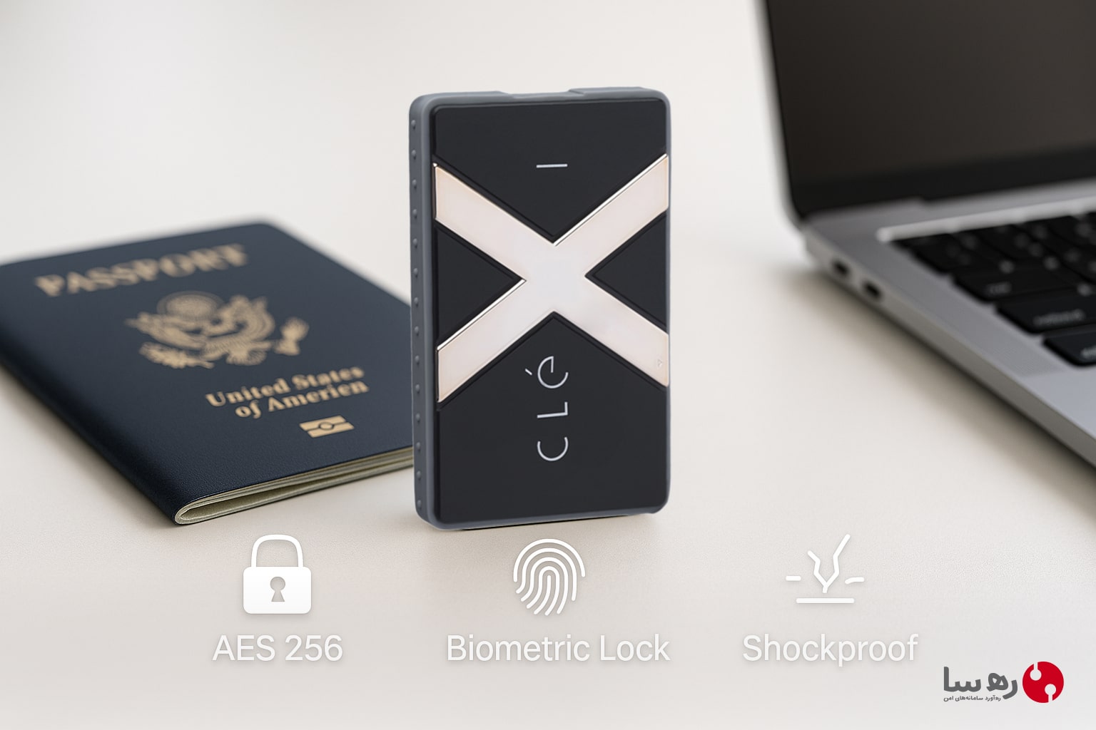 SSD اکسترنال امن با قابلیت قفل اپلیکیشن و اشتراک گذاری رمزدار