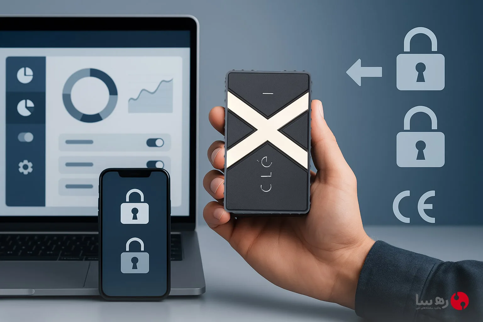 درایو SSD محافظت شده با کنترل موبایل و اشتراک‌گذاری امن