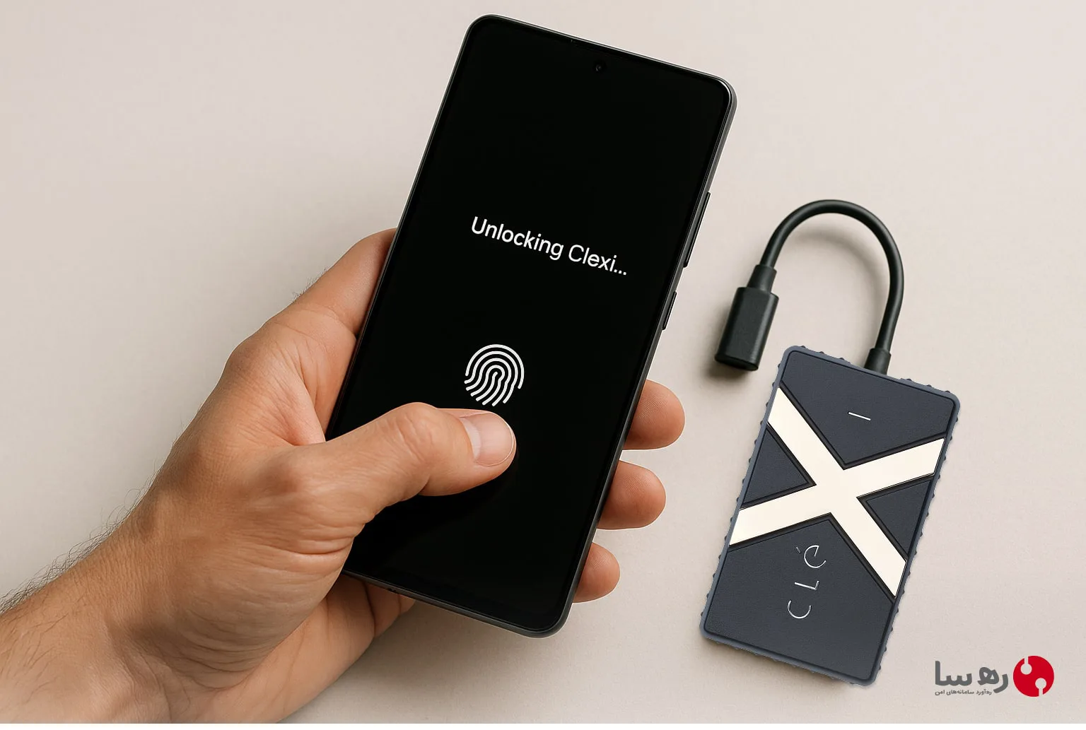 هارد اکسترنال رمزدار امن Clexi با قابلیت کنترل از طریق اپلیکیشن موبایل