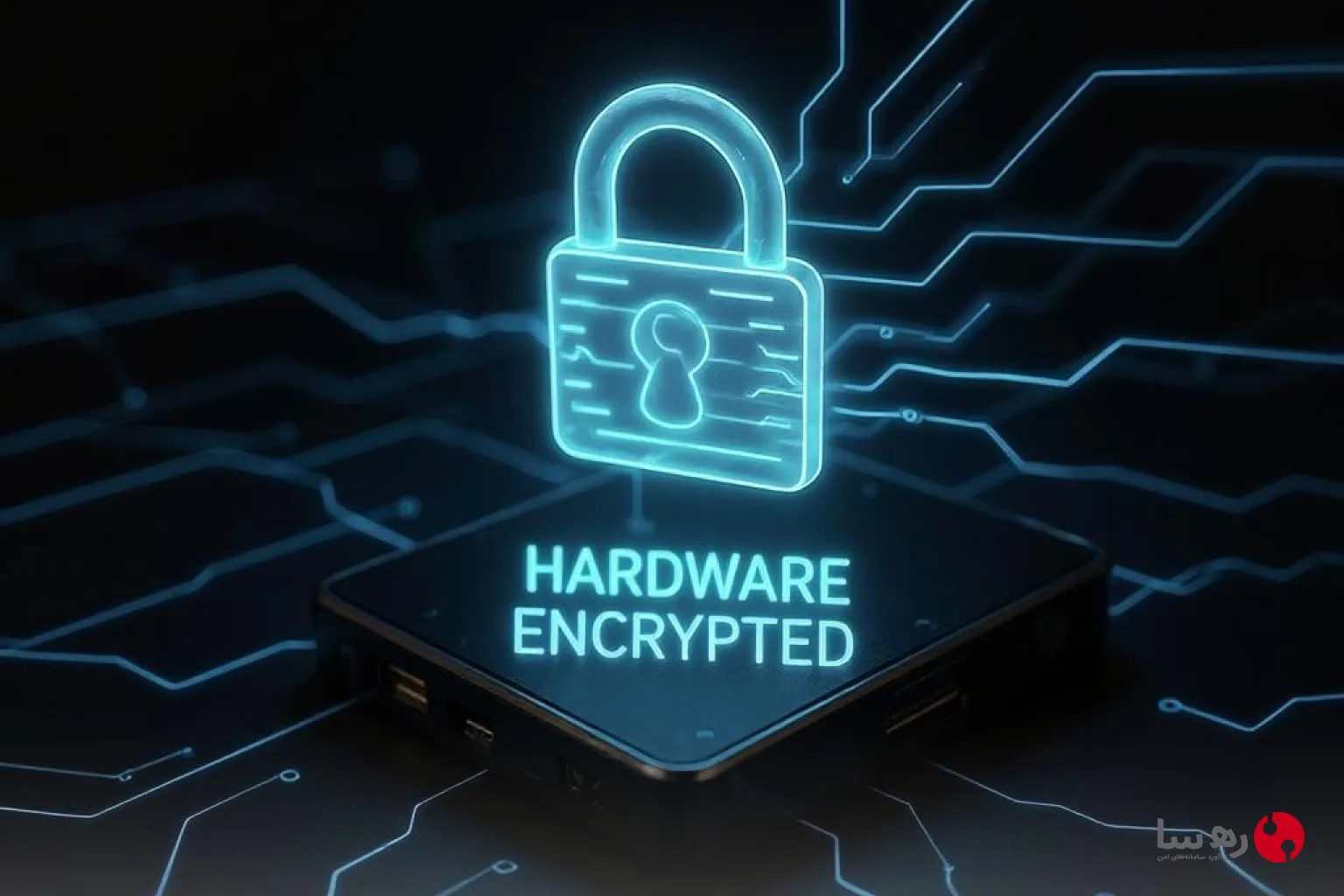 هارد SSD امن با رمزنگاری سخت‌افزاری AES 256