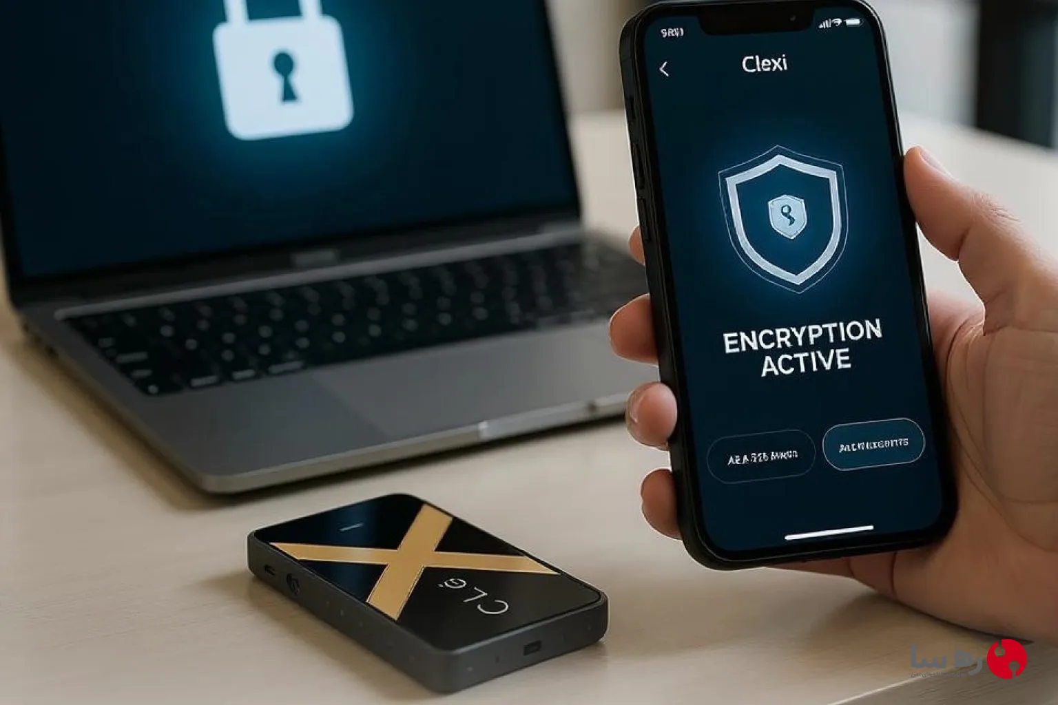 امنیت داده هارد رمزگذاری شده Clexi با اپلیکیشن موبایل