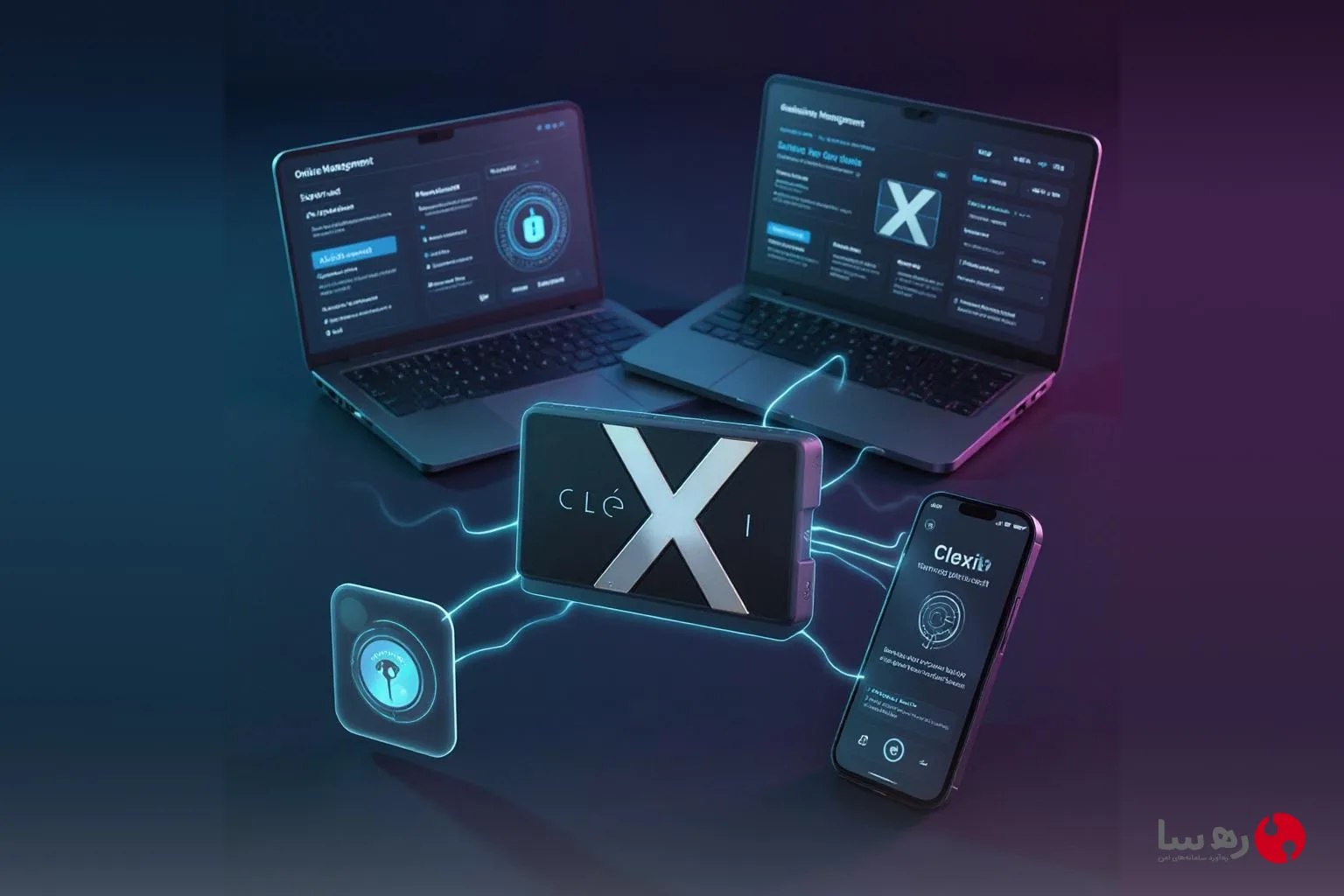 مدیریت آنلاین هارد امن Clexi با رمزنگاری AES 256