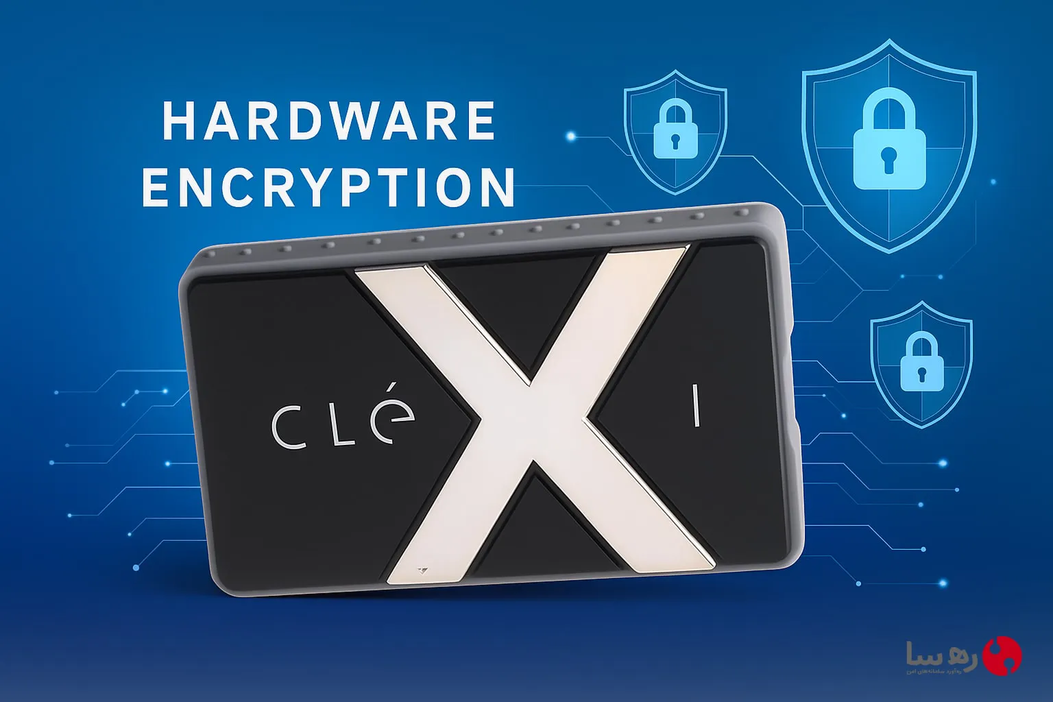 انتقال امن SSD اکسترنال با رمزنگاری سخت افزاری هارد اکسترنال Clexi