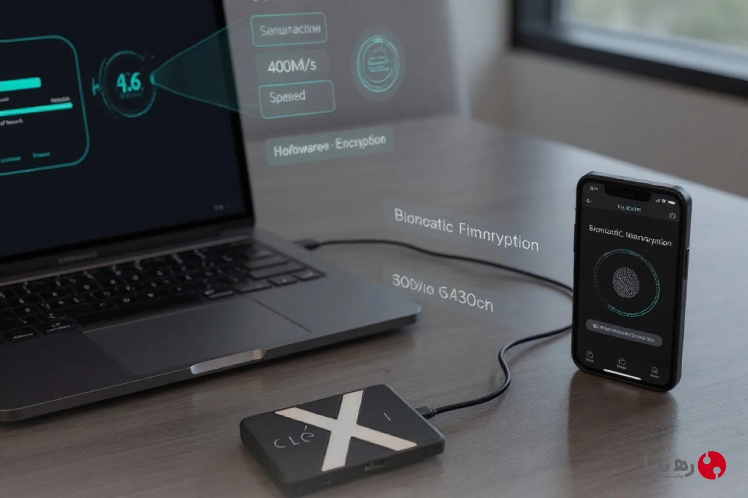 انتقال داده امن ssd با هارد اکسترنال Clexi