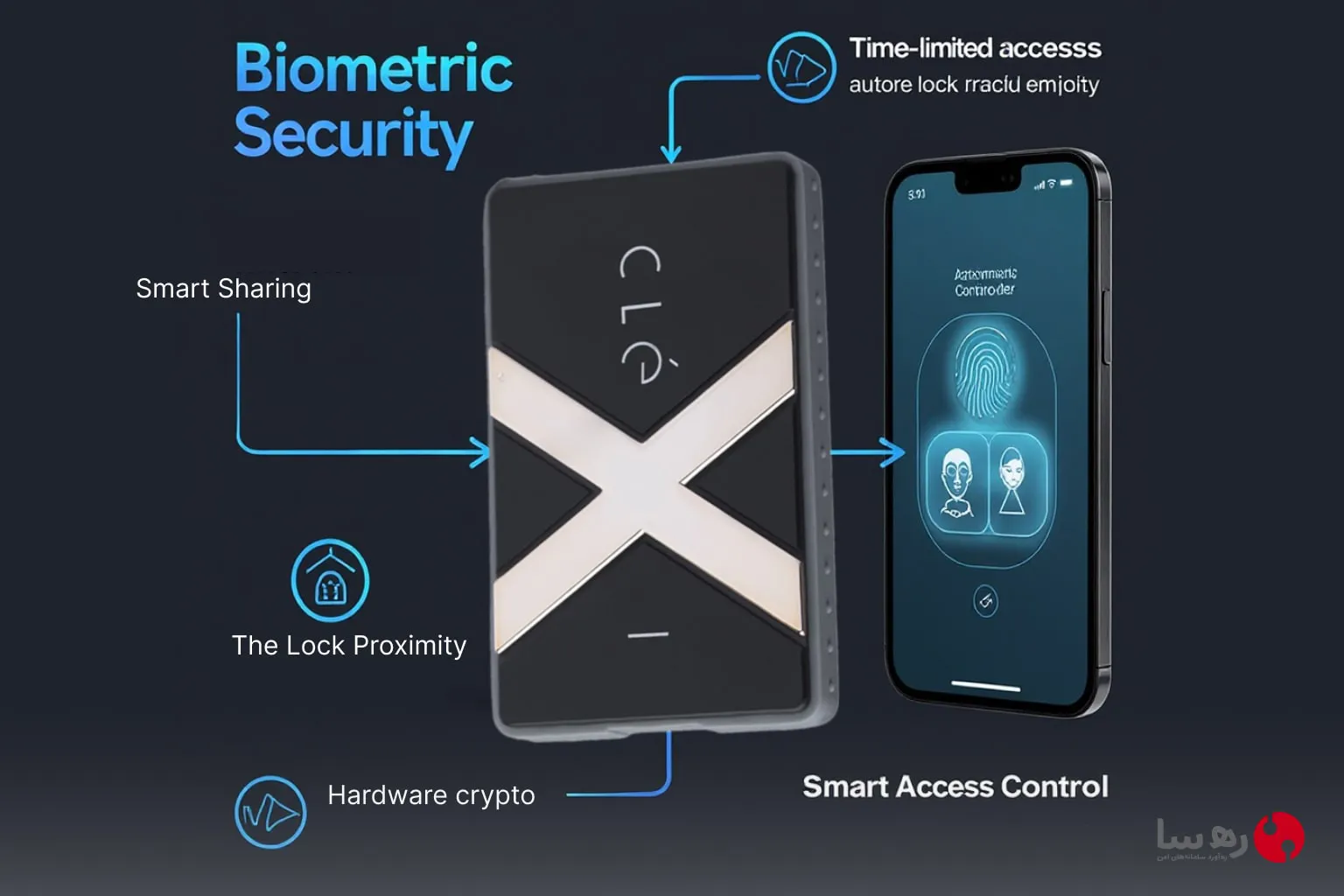 انتقال ایمن دیسک SSD با احراز هویت بیومتریک