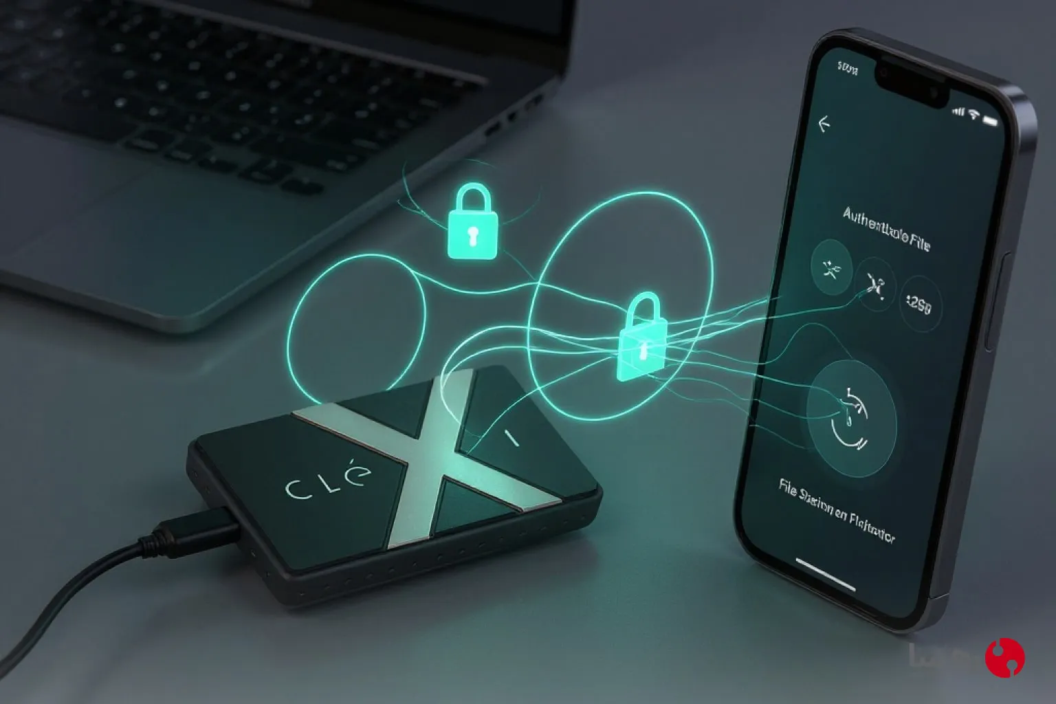 فایل اشتراک امن هارد SSD با رمزنگاری سخت‌افزاری
