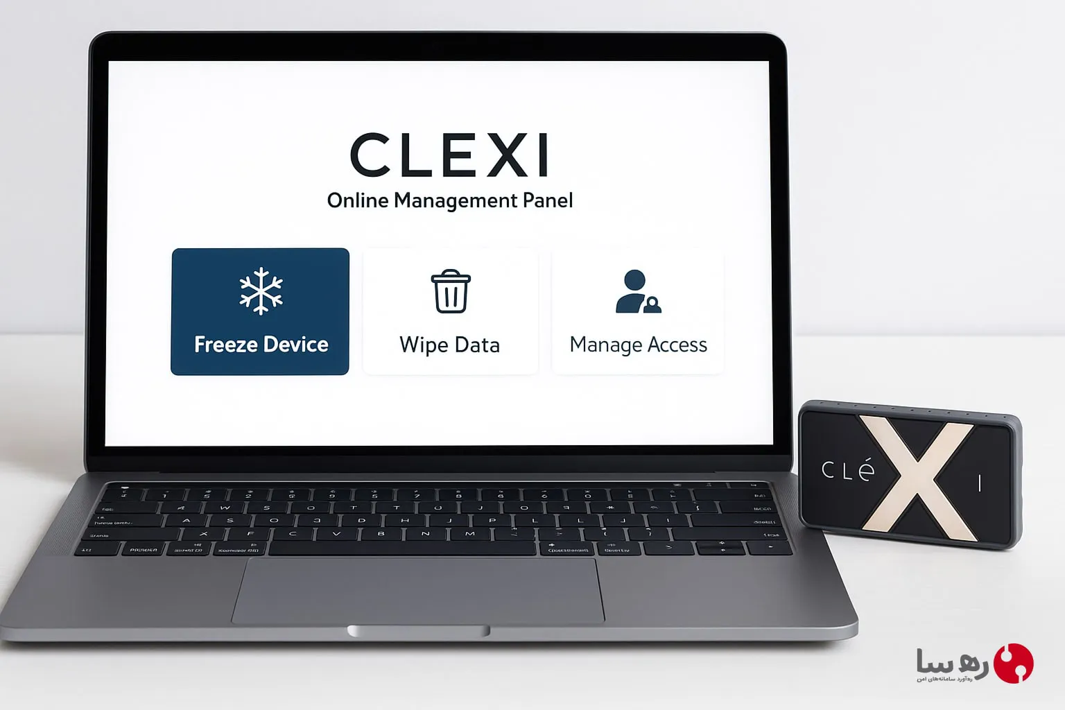 پنل مدیریت آنلاین هارد SSD بیومتریک Clexi