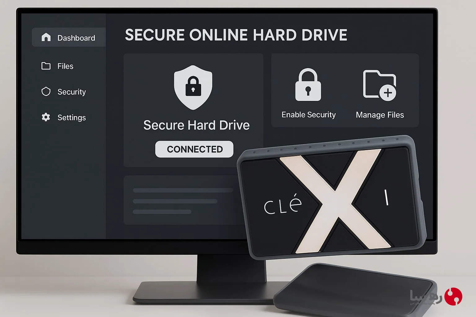 پنل مدیریت آنلاین هارد امن با قابلیت‌های کنترل