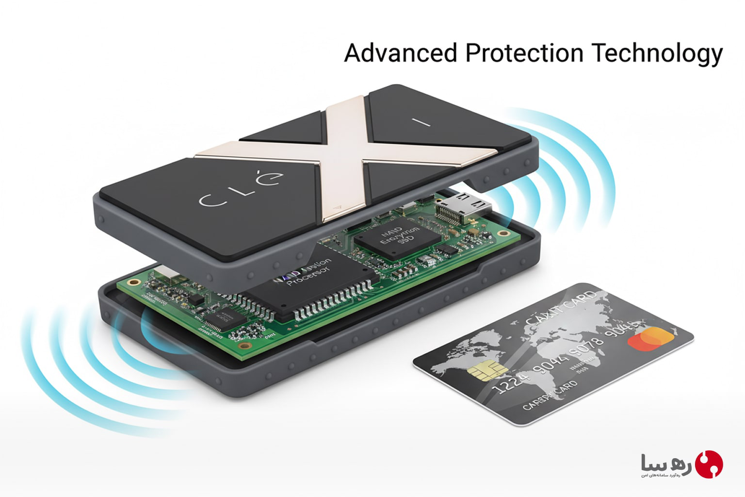 هارد SSD ضد ضربه سرقت با نمایش لایه محافظ