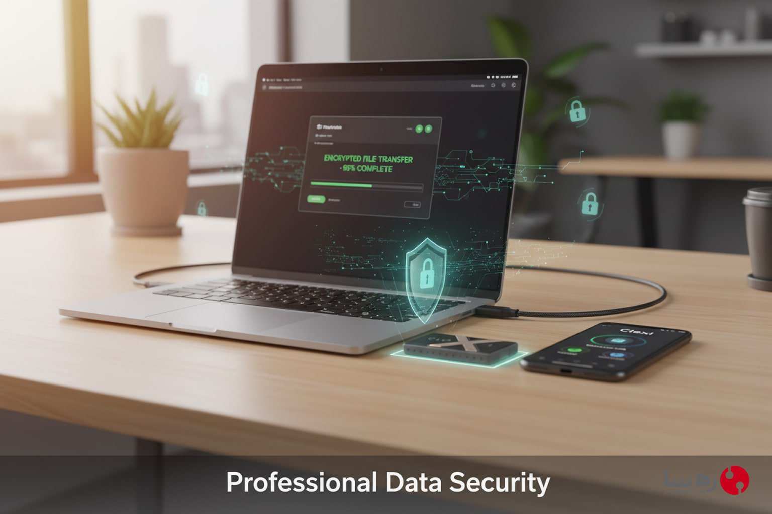 حافظه SSD ضد شوک امن در محیط کاری