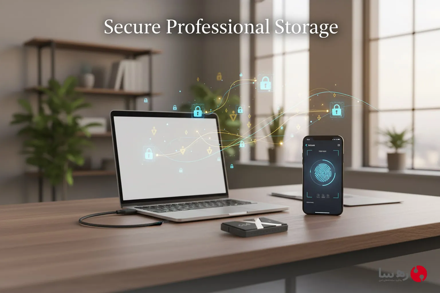 SSD اکسترنال ضد سرقت با سیستم کنترل هوشمند و امنیتی
