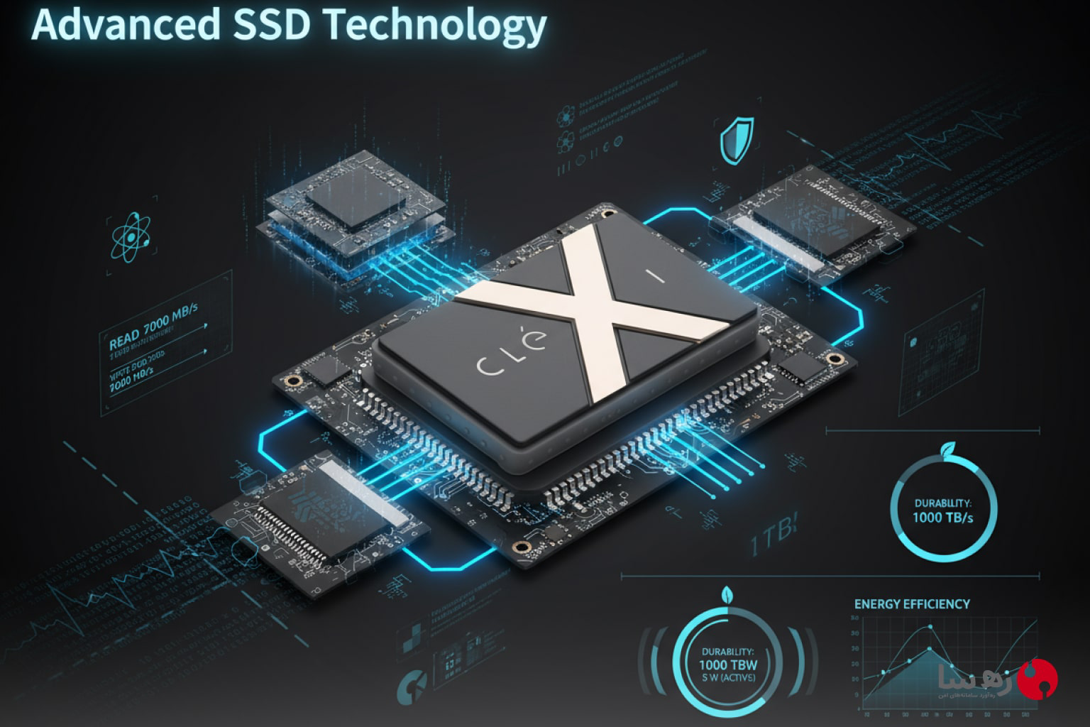 هارد اکسترنال یک ترابایت، مدیریت امن SSD 1TB