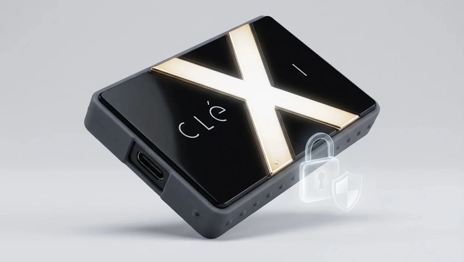 نمایش سیستم رمزنگاری AES-256 و امنیت اطلاعات در هارد اکسترنال Clexi