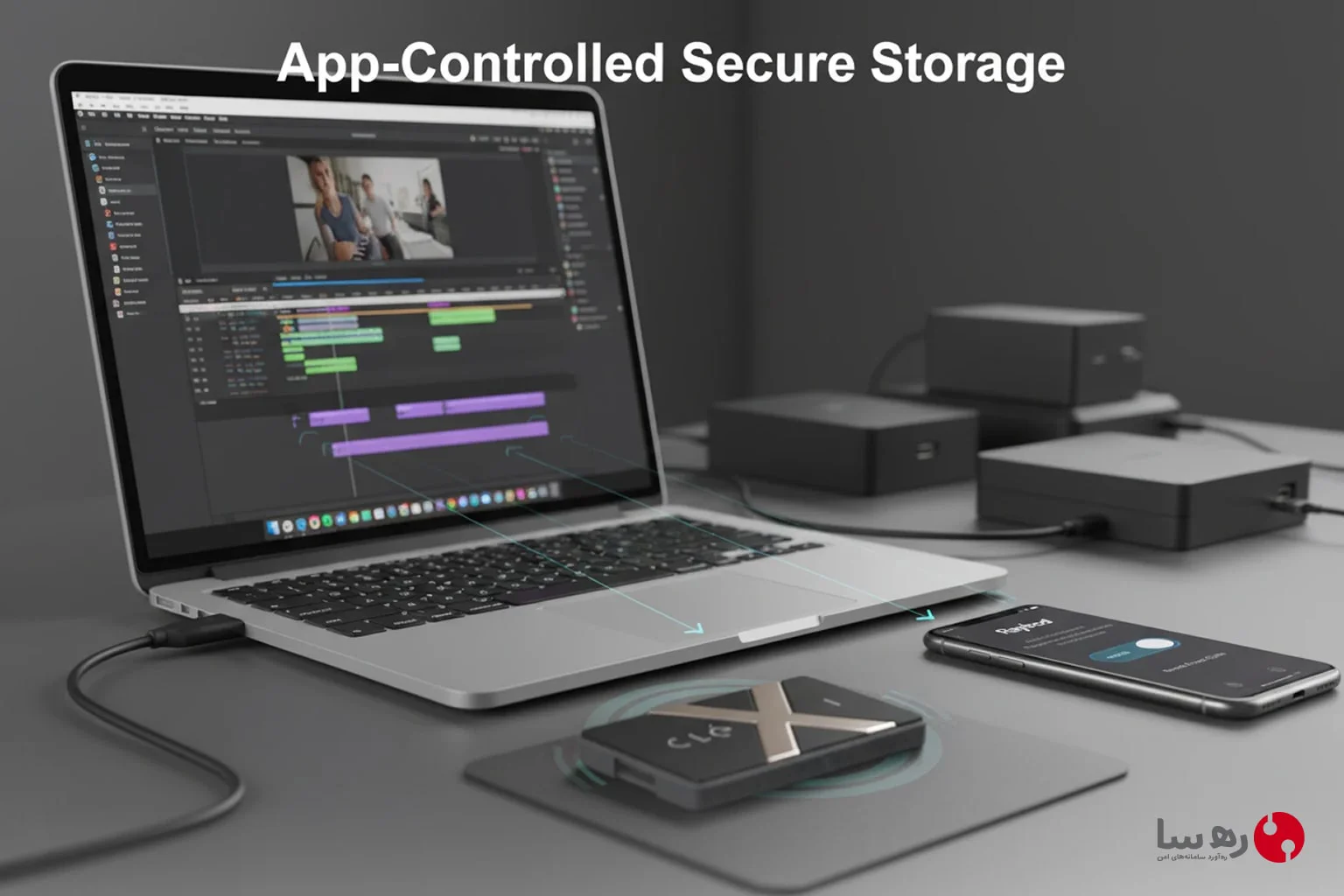 اپلیکیشن مدیریت دستگاه اکسترنال با بیومتریک برای هارد SSD امن Clexi