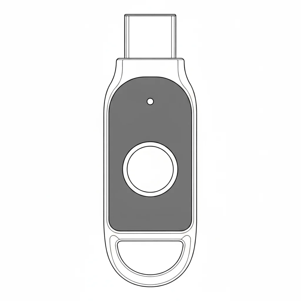 کلید امنیتی فیتیان K39 سیاه و سفید