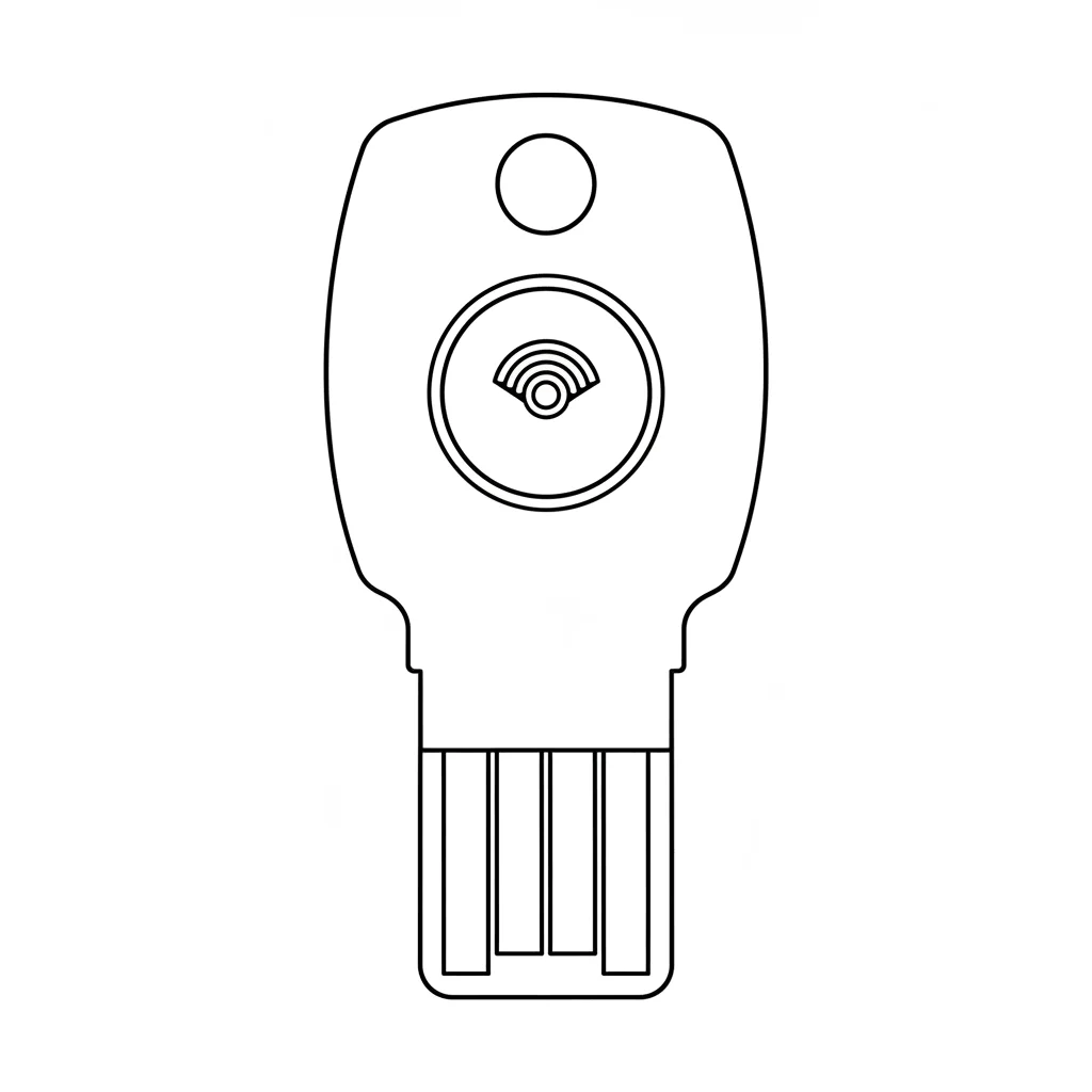 NFC FIDO K9 قفل امنیتی سیاه و سفید